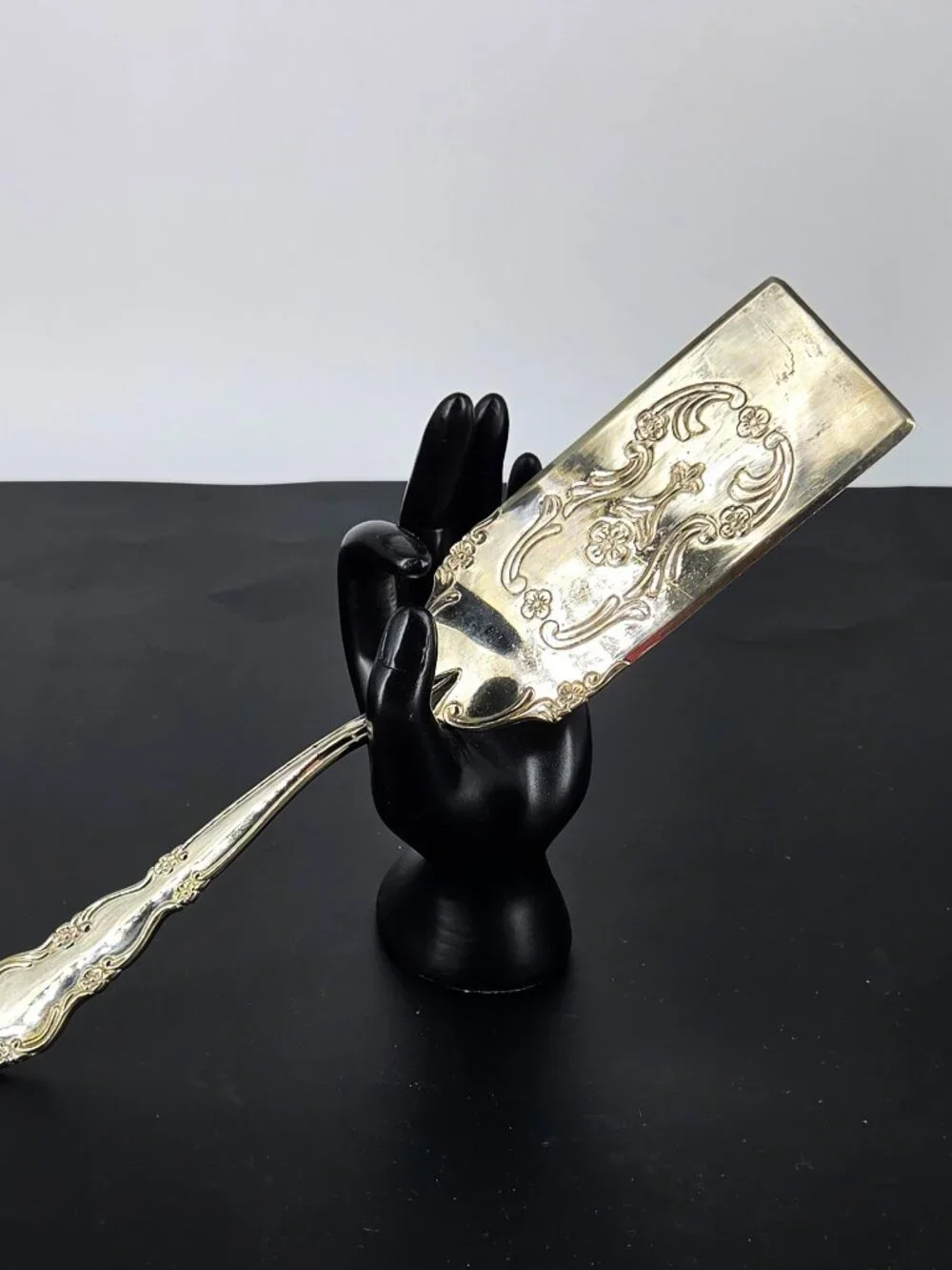Godinger VTG Silver Plate Rectangle Hostess Ornate 12